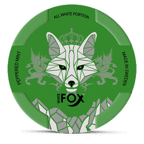 White Fox Nicotine Pouch – 15mg - Mint